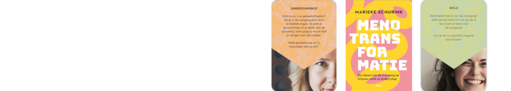 Instapklare producten om de overgang op de werkvloer te introduceren. Denk aan een boek, een card deck en een pakket om het gesprek mee op te starten.